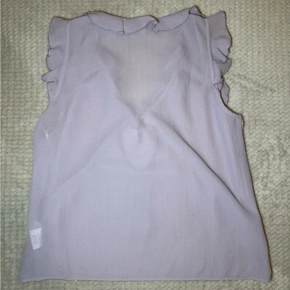 Gianni Bini Light Purple Ruffle Blouse - Picture 2 of 3